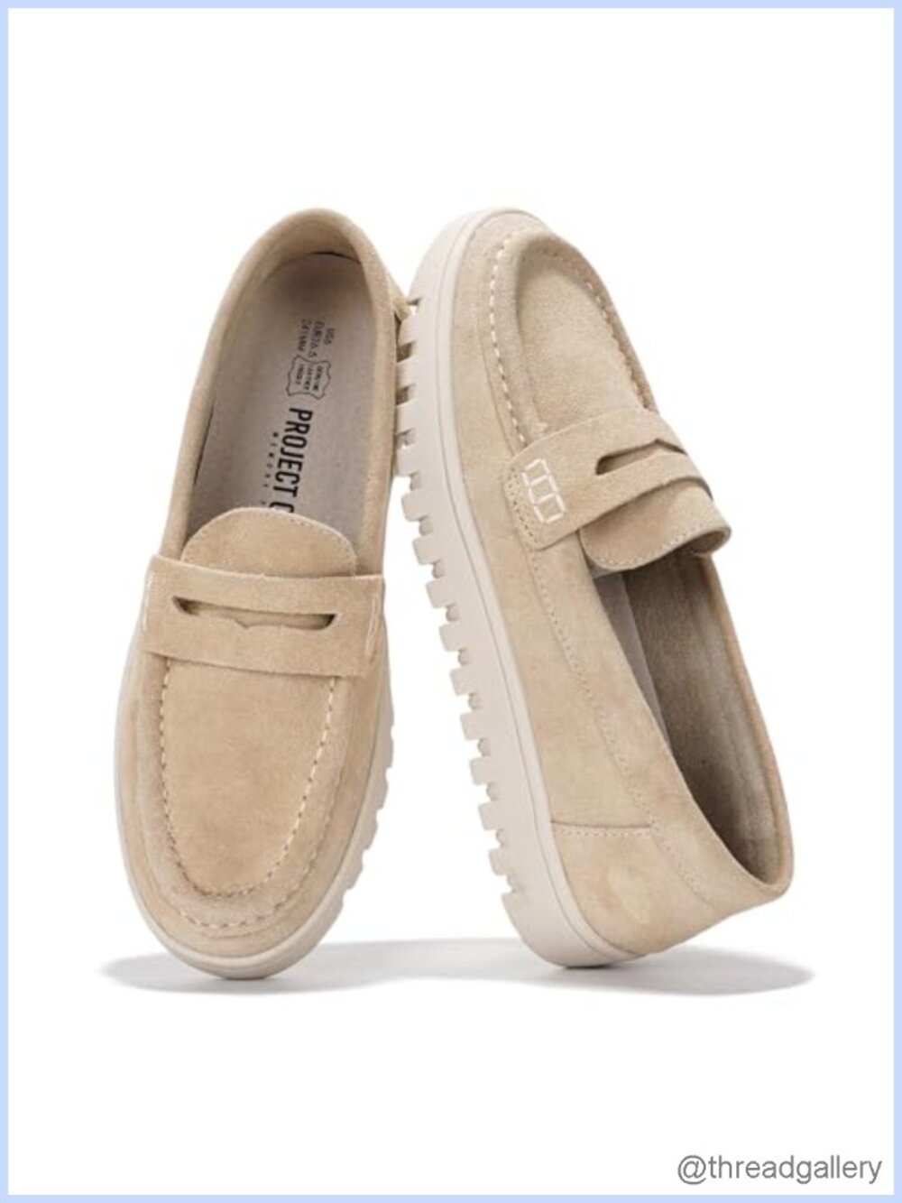 Genuine Leather Loafers for Women Mocc Slip On Shoes